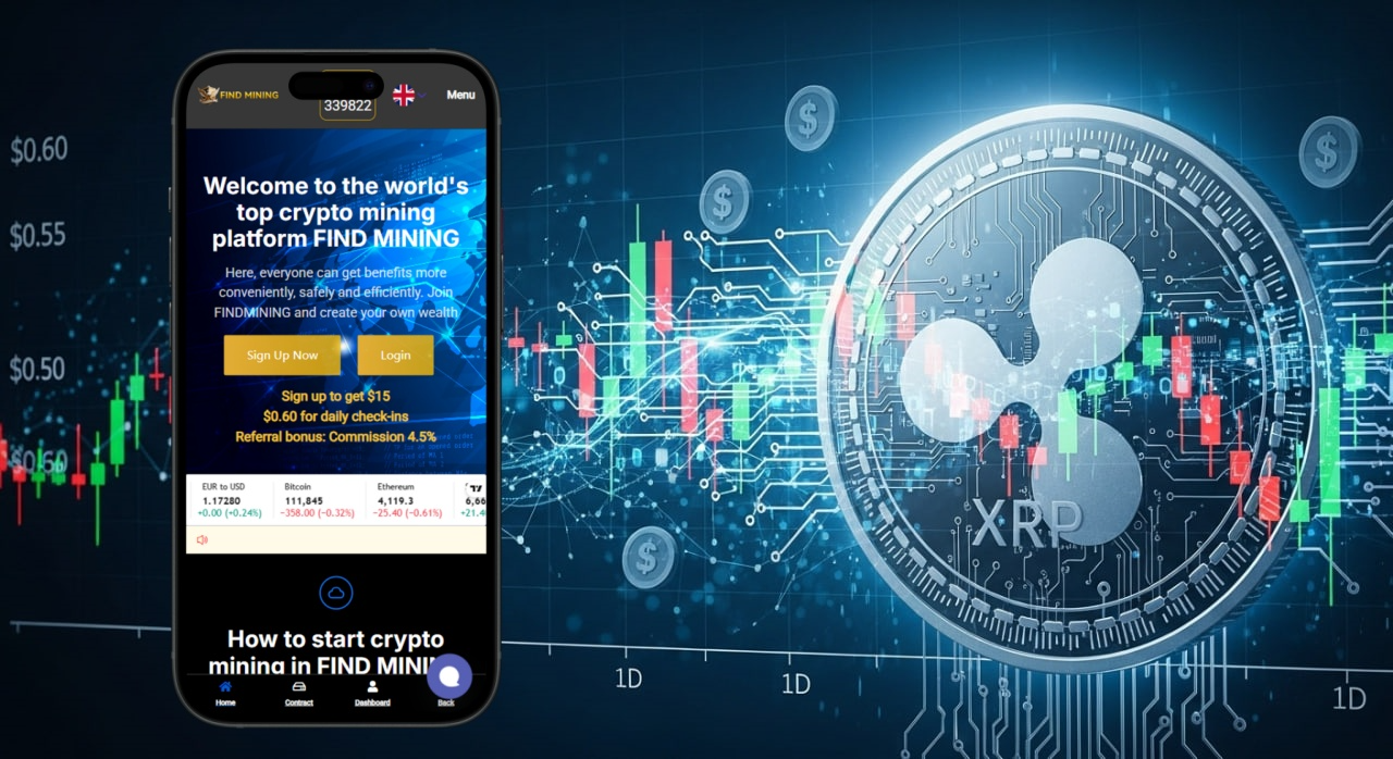 XRP holders can earn huge daily stable passive income through crypto mining with the secure and certified Find Mining