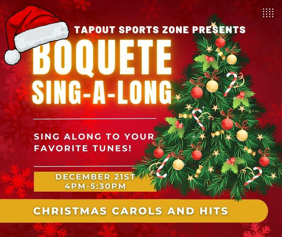 Boquete Panama:  Christmas Carol Sing-Along Tonight at Tap Out 4pm to 5:30pm